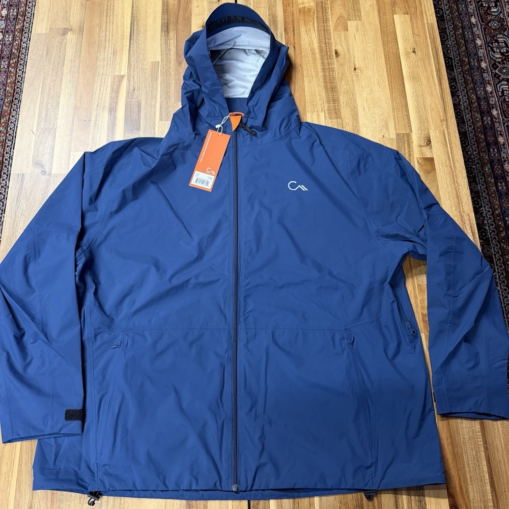 NWT Constant Mountain Men's H2 Rain Jacket Size 2XL Blue ($199 Retail)